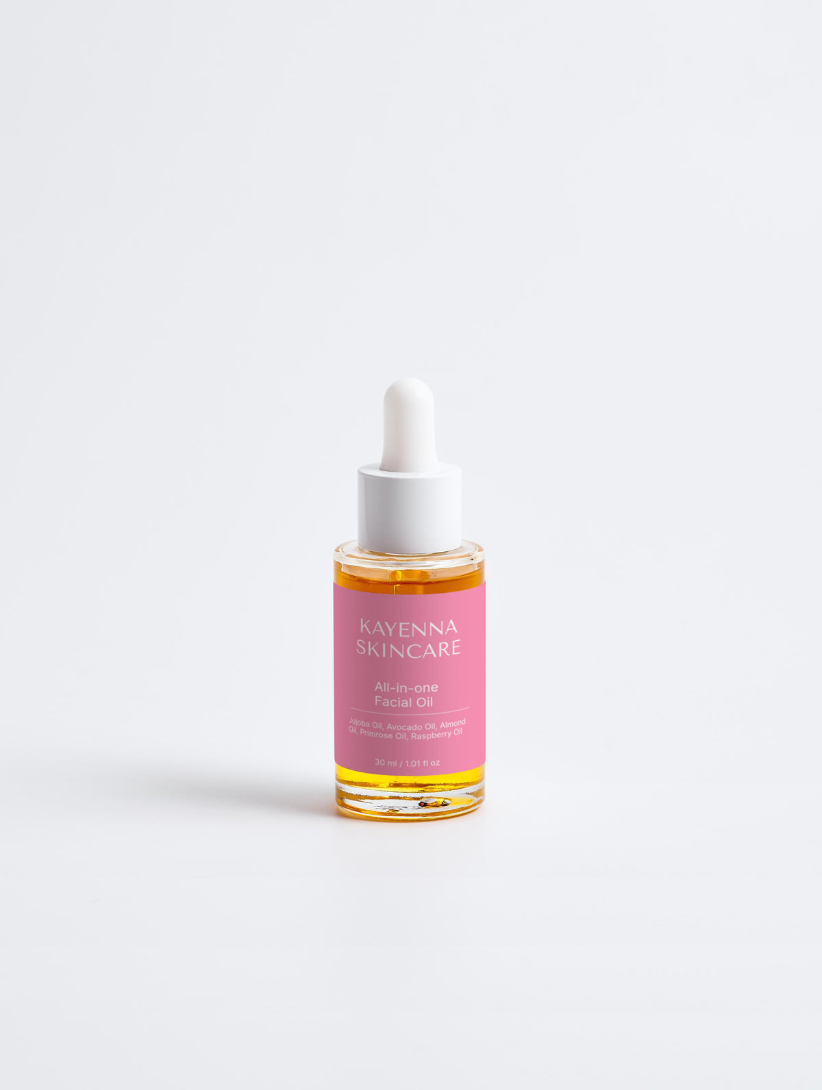 Frasco do Óleo Facial All-In-One Kayenna, 30 ml, com conta-gotas